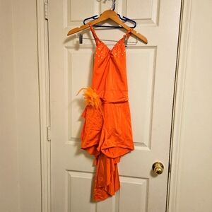 Orange dance costume